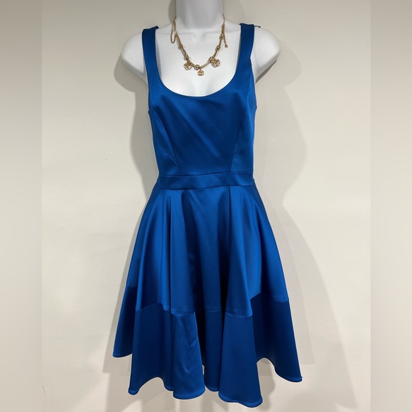 Zac Posen blue cocktail dress  size 8 high quality💥 - Picture 3 of 16